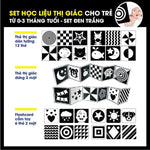 Tải hình ảnh vào trình xem Thư viện, Set Học Liệu Kích Thích Thị Giác Cho Trẻ Sơ Sinh Dạng Đứng Zig Zac Flasdcards