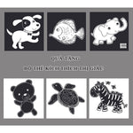 Tải hình ảnh vào trình xem Thư viện, Combo 4 Cuốn: Bộ Sách Tương Phản - Kích Thích Thị Giác Trẻ Sơ Sinh (Tặng Kèm 6 Thẻ Kích Thích Thị Giác)