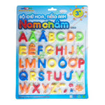 Tải hình ảnh vào trình xem Thư viện, Combo 3 Vỉ Chữ Cái In Hoa, In Thương Và Chữ Số Nam Châm Antona
