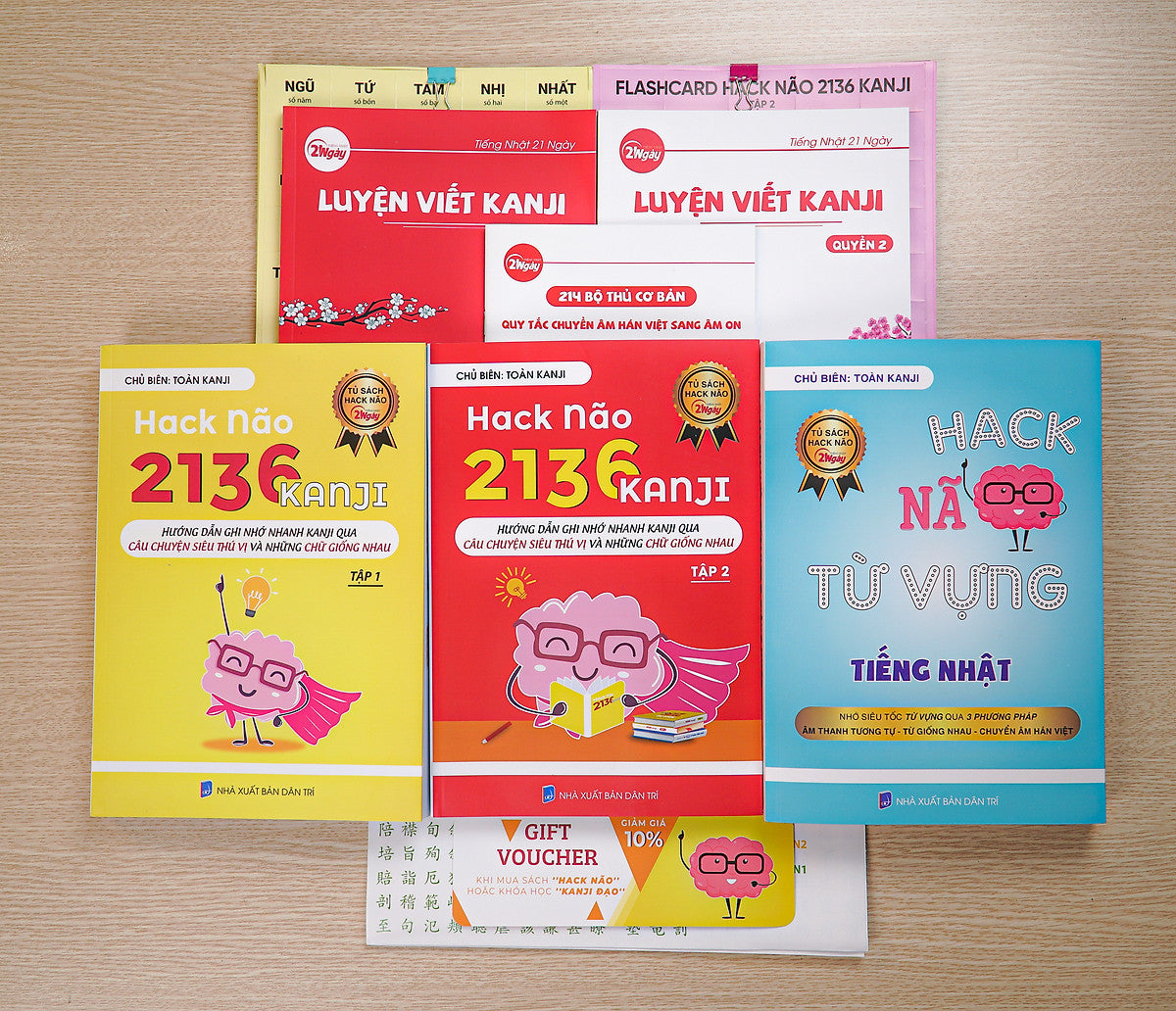 Hack Não 2136 Kanji (Combo) – Librairie Tiệm Mọt