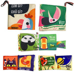 Charger l'image dans la galerie, Bộ 6 Sách Vải Song Ngữ Việt - Anh Kích Thích Thị Giác Cho Bé (Pipô Việt Nam)