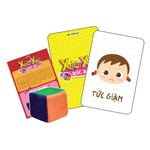 Charger l'image dans la galerie, Set Trò Chơi Xúc Xắc Xúc Xẻ Học Về Cảm Xúc Và Màu Sắc Kích Thích Thị Giác Cho Bé 0-3 Tuổi