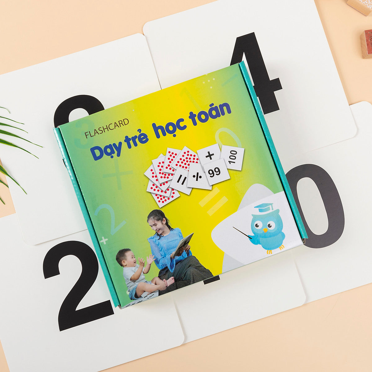 Gdkids - Dạy Trẻ Học Toán Flashcard Glenn Doman (109 Thẻ)