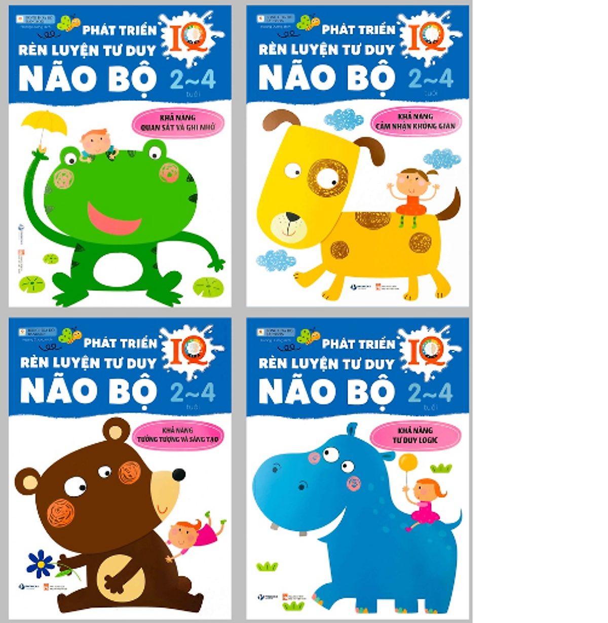 Phát Triển Iq, Rèn Luyện Tư Duy Não Bộ (2-4 Tuổi) - Bộ 4 Quyển