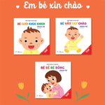 Tải hình ảnh vào trình xem Thư viện, Combo Ehon Tương Tác Đầu Đời: Bé Bé Bé Bồng, Bé Cười Khúc Khích, Bé Vẫy Tay Chào
