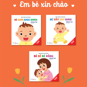 Combo Ehon Tương Tác Đầu Đời: Bé Bé Bé Bồng, Bé Cười Khúc Khích, Bé Vẫy Tay Chào