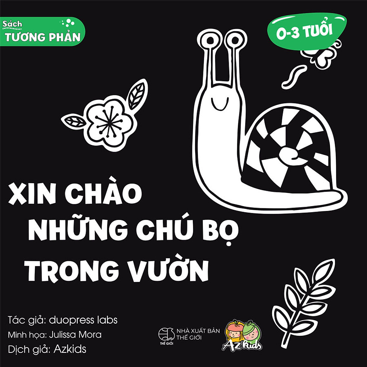 Combo 4 Cuốn: Bộ Sách Tương Phản - Kích Thích Thị Giác Trẻ Sơ Sinh (Tặng Kèm 6 Thẻ Kích Thích Thị Giác)