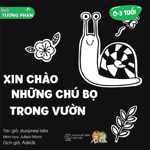 Combo 4 Cuốn: Bộ Sách Tương Phản - Kích Thích Thị Giác Trẻ Sơ Sinh (Tặng Kèm 6 Thẻ Kích Thích Thị Giác)