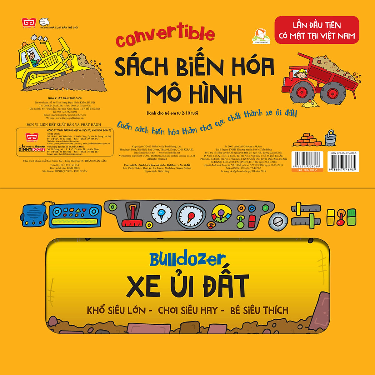 Convertible - Sách Biến Hóa Mô Hình -Bulldozer - Xe Ủi Đất