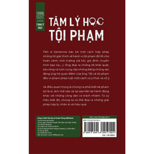 Tâm Lý Học Tội Phạm - Tập 1