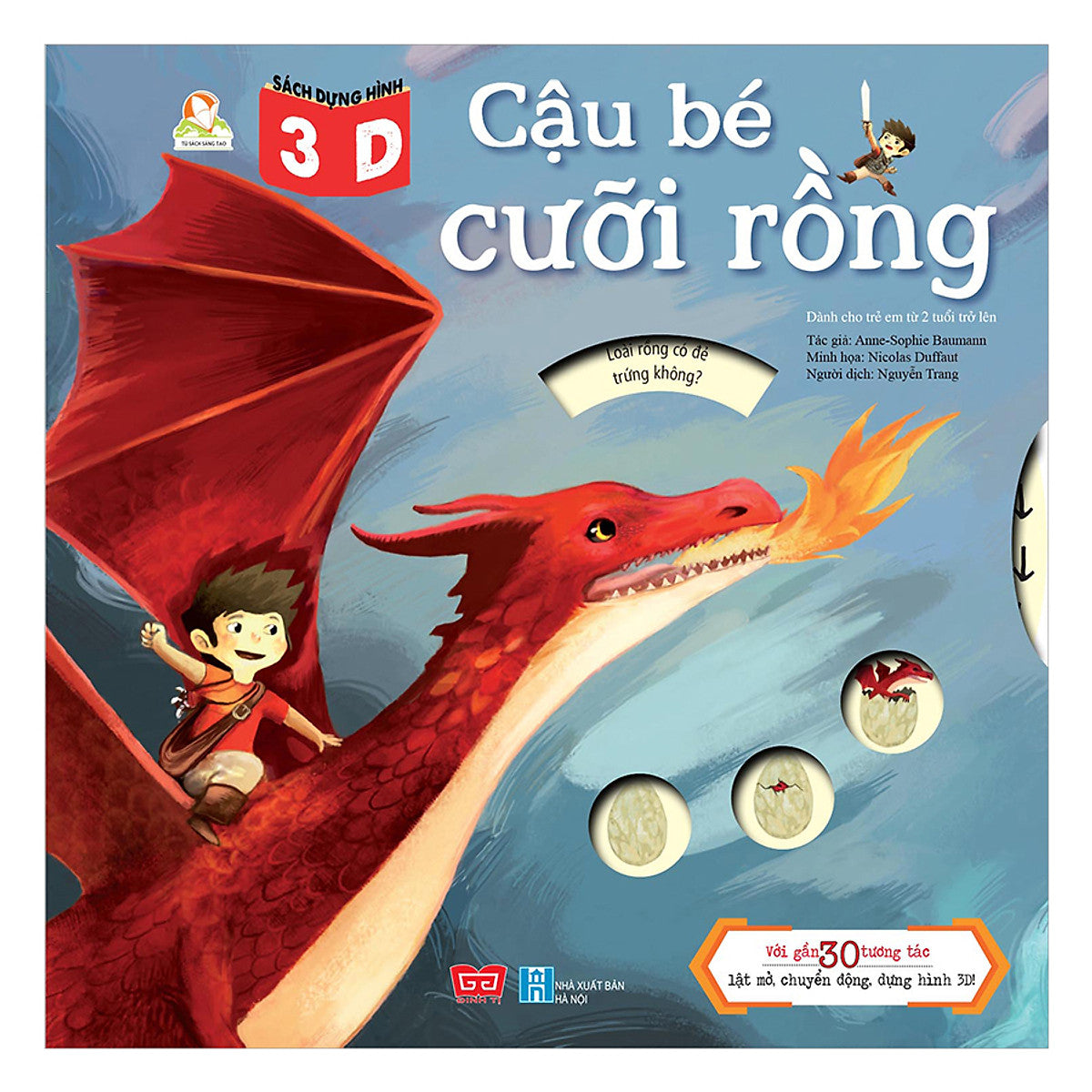 Sách Dựng Hình 3D - Cậu Bé Cưỡi Rồng - Với Gần 30 Tương Tác Lật Mở, Chuyển Động, Dựng Hình 3D!