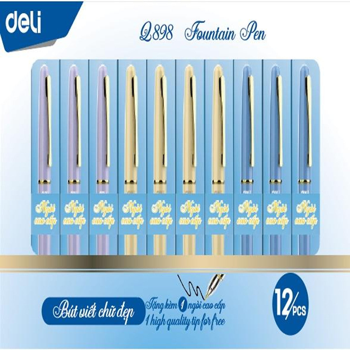 Bút Máy Học Sinh Luyện Chữ Đẹp Deli Cq898