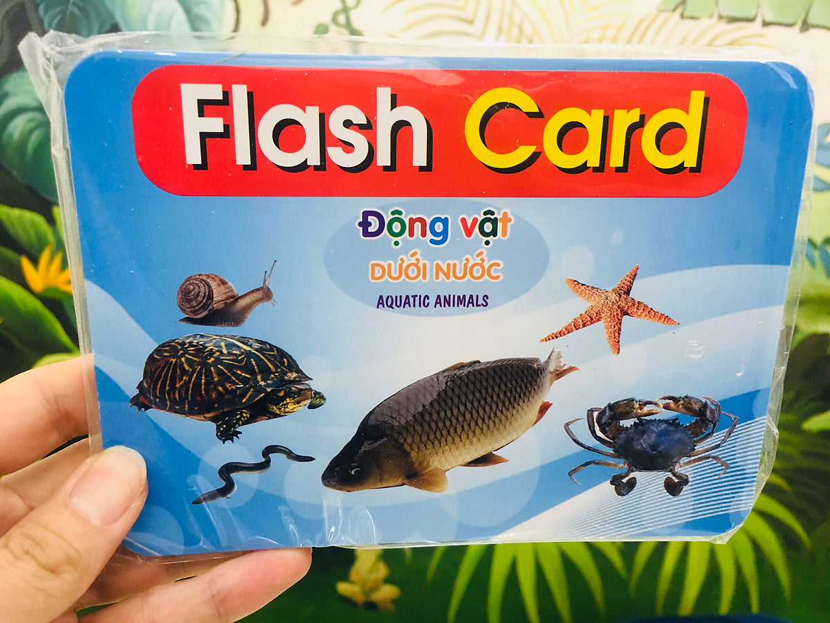 Bộ Thẻ Học Thông Minh Flashcard Song Ngữ Cho Bé