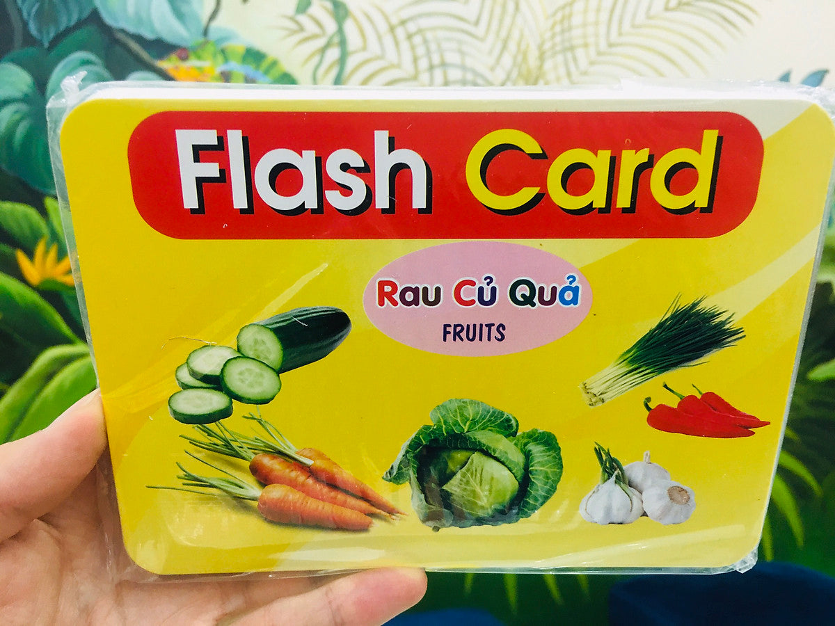 Bộ Thẻ Học Thông Minh Flashcard Song Ngữ Cho Bé