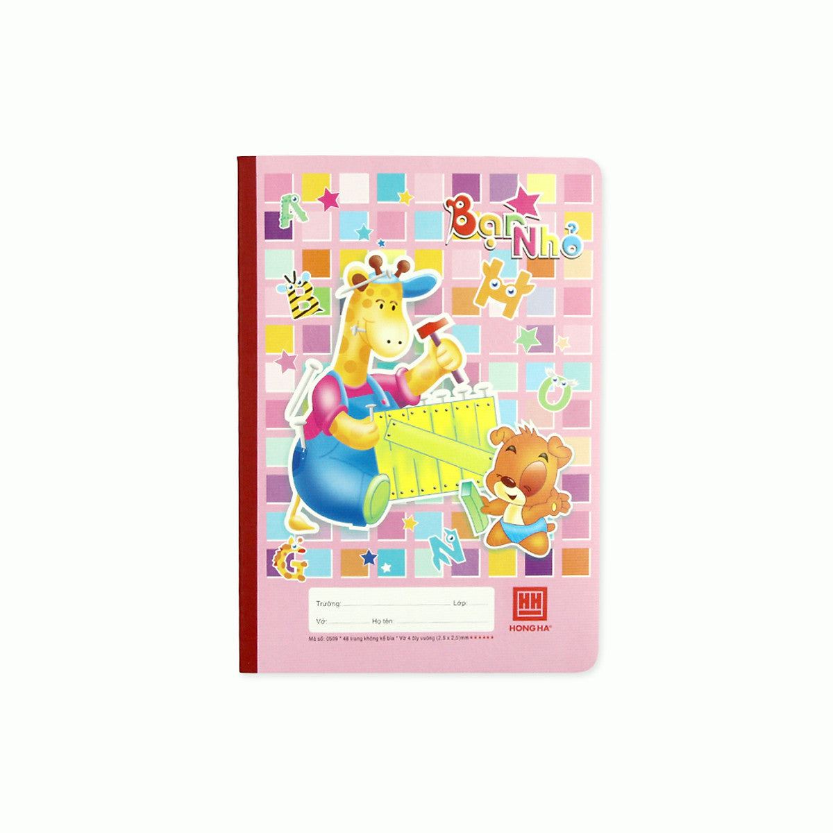 Lốc 10 Tập Vở 4 Ô Ly Hồng Hà School Bạn Nhỏ