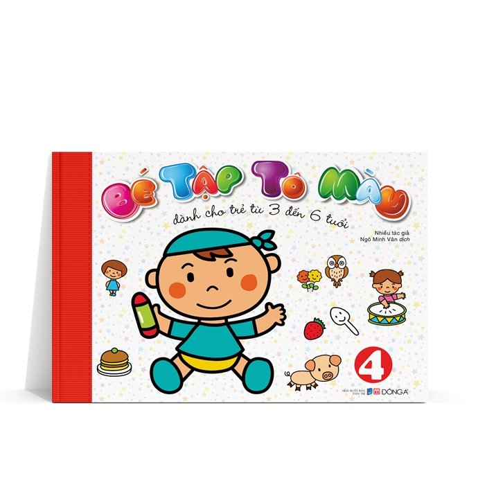 Bé tập tô màu tập 4 - 32 (đỏ)