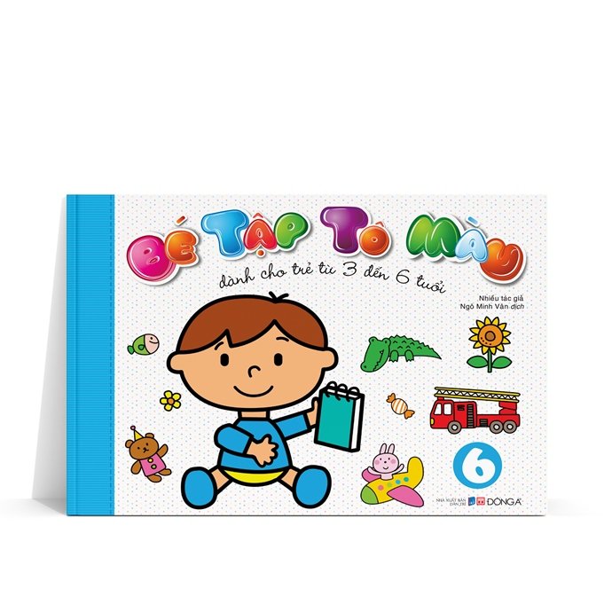 Bé tập tô màu tập 6 - 32 (xanh da trời)