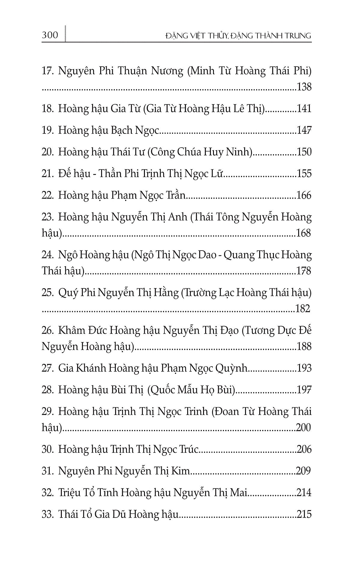 54 Vị Hoàng Hậu Việt Nam