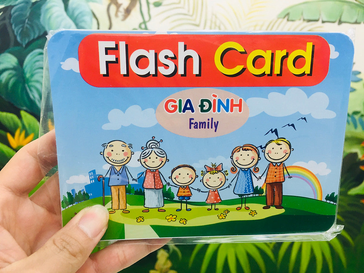 Bộ Thẻ Học Thông Minh Flashcard Song Ngữ Cho Bé